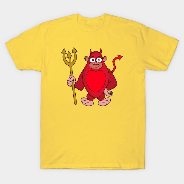 Devil Gorilla T-Shirt by DiegoCarvalho